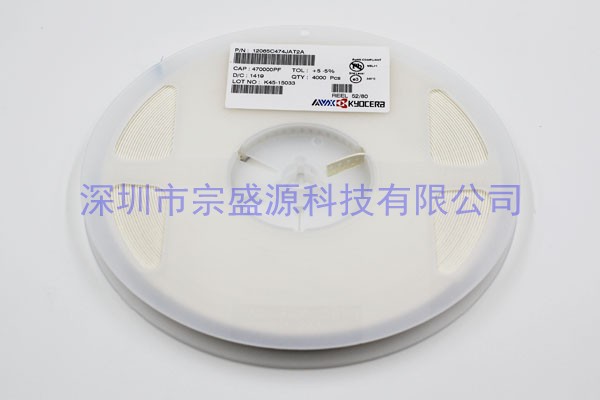 AVX陶瓷电容 0603 50V 10NF 06035C103KAT2A